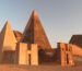 Famous Meroe pyramids surrounded with dunes. Sud